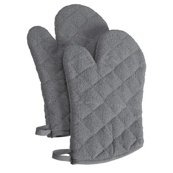 Design Imports Terry Oven Mitt Set of 2