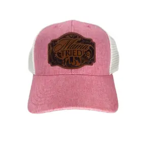 “Mama Tried” Ultra Leather Patch PonyTail Hat