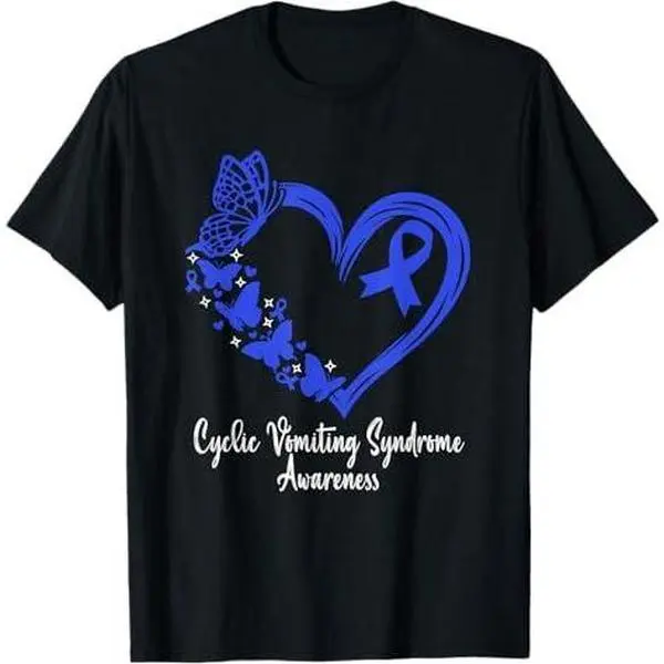 Cyclic Vomiting Syndrome Awareness Heart CVS Warrior T-Shirt