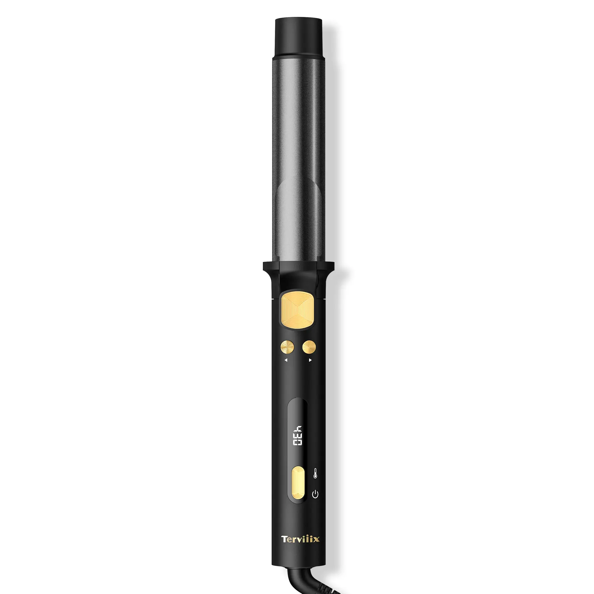Terviiix Automatic Rotating Curling Iron 1 1/4 inch, 1.25 inch Automatic Curling Iron, Automatic Hair Curler for Long Hair, Ceramic Curling Iron Infused Argan Oil & Keratin with Clamp, 9 Temps