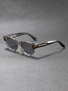 CATERSIDE One Pair With Packaging Casual Style Thick Frame Retro Glasses CP Temple Tips Versatile Simple Unisex Music Festival Road Trip Cycling Beach Street Decoration Photography Prop