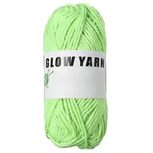 Fluorescent Night Glow Soft Handmade Yarn, DIY Knitting Hook Colorful Thread, Multi-Scene Craft Material, Eco-Friendly Skin-Friendly, Handmade Crafts