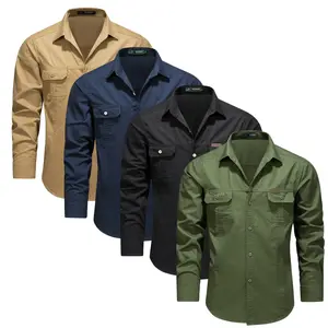 Versatile Outdoor-Inspired Button-Front Shirt with Sturdy Stitching & Practical Pockets for All-Day Wear