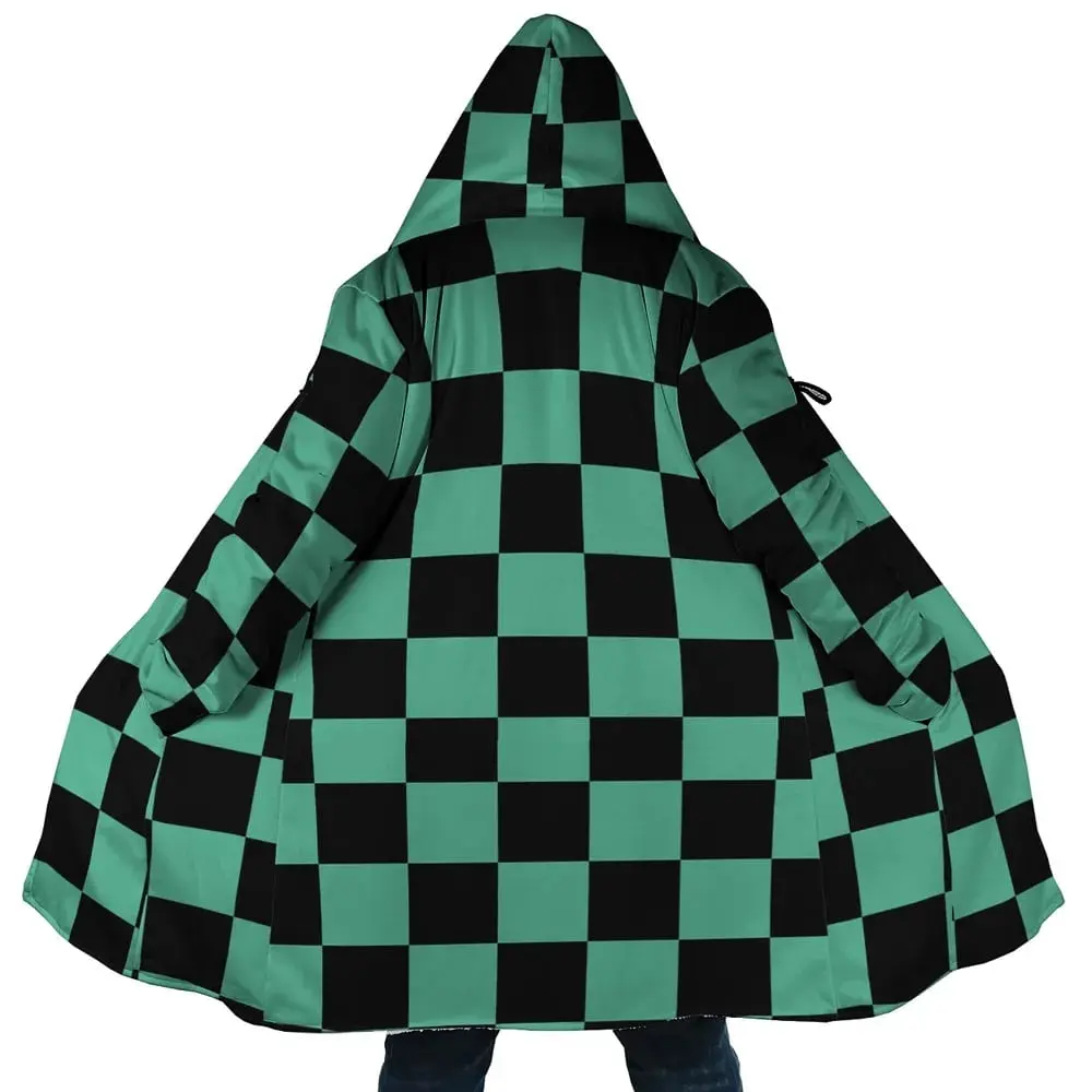 Kamado Tanjiro Dream Cloak Coat, Demon Slayer Men's Women's Hooded coat, Fleece Jackets Coats, Gift For Men And Women