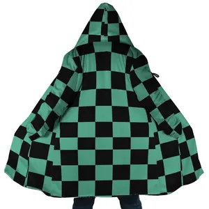 Kamado Tanjiro Dream Cloak Coat, Demon Slayer Men's Women's Hooded coat, Fleece Jackets Coats, Gift For Men And Women