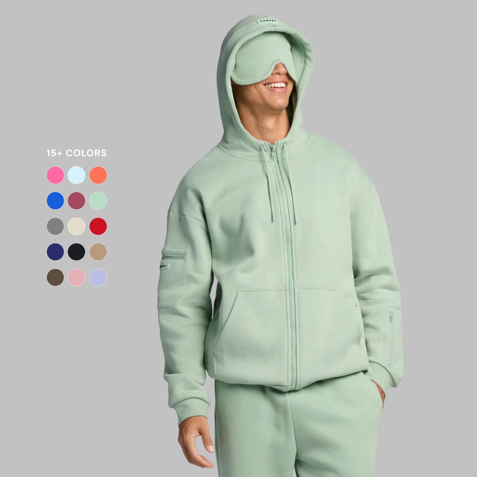Flight Mode Zip Hoodie、Shorts Comfrt | Airplane Mode Travel Zip Hoodie | Zip Up Hoodie With Eye