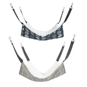 2Pack Cat Hammock for Cage Hanging Reversible ,Pet Hammock Bed Adjustable,Soft Sleeping Hammock for Cats,Ferret,Puppy,Rabbits,Small Animals (M) - Tools & Hardware.