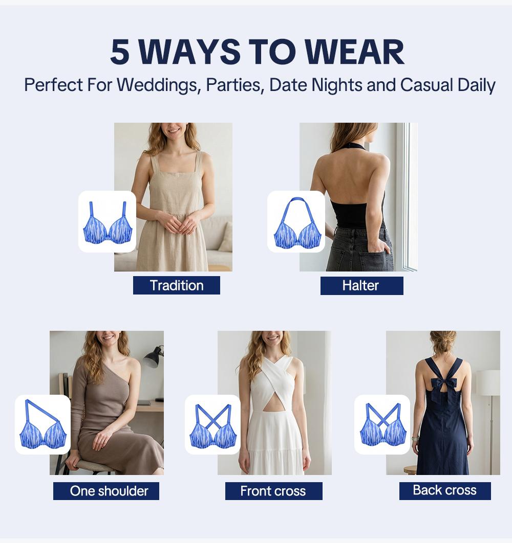 HSIA Zebra & Leopard Wild Print Curvy Plus Size Halter Top Bra Breathable SoftMesh No Padding Underwire Women Bra HSIA Zebra & Leopard Wild Print Curvy Plus Size Halter Top Bra Breathable SoftMesh No Padding Underwire Women Bra