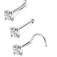 Stainless steel nose studs