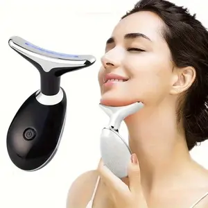 High-Quality LED Light Heating Vibration Facial Beauty Instrument, Eye & Neck Massager, Skin Care Device, Facial Beauty Massagers