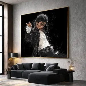 Unframe Michael Jackson Tribute Pop Icon Portrait Dance Art