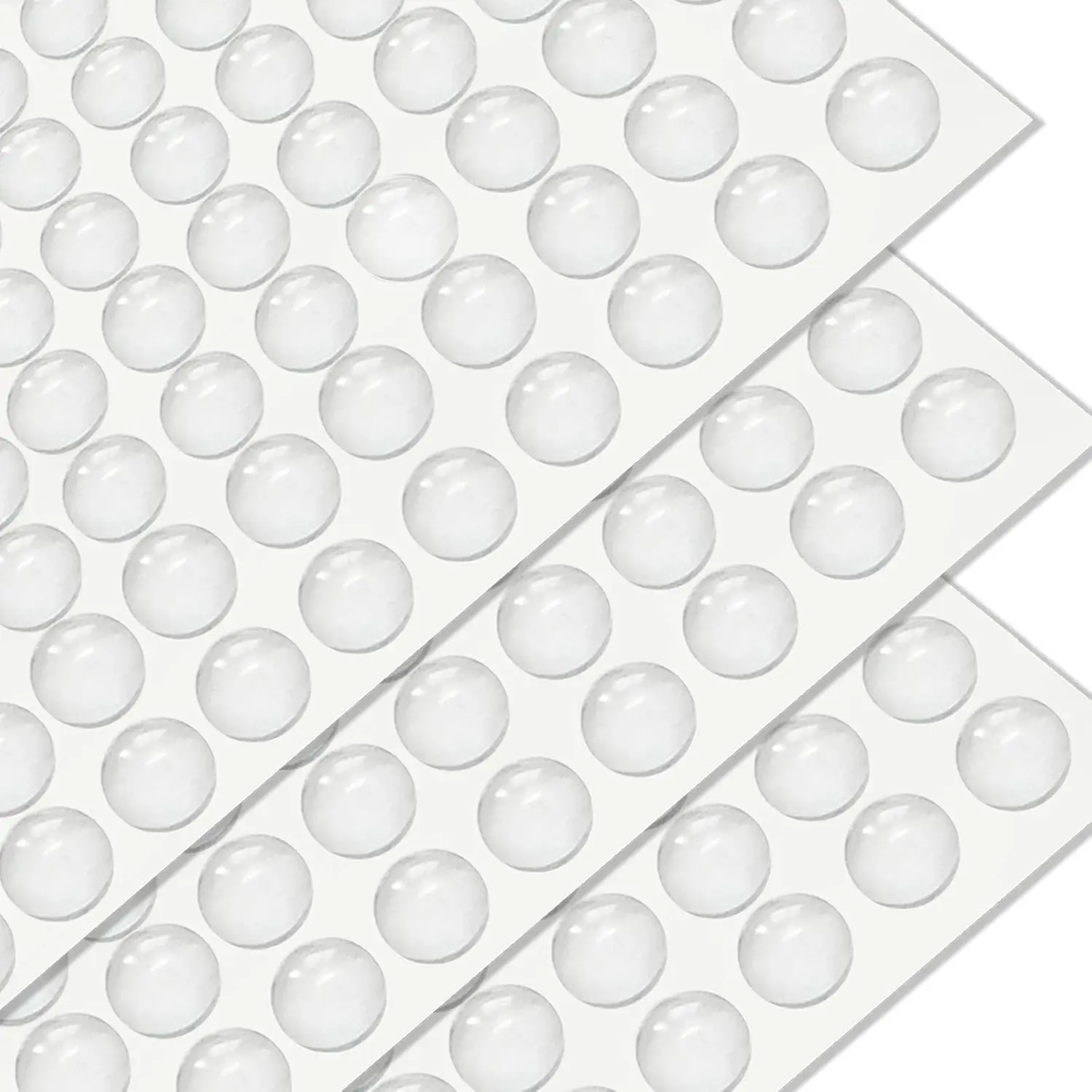 300 count 3/8 inch Cabinet Door Bumpers,Circular Self-Adhesive Clear Rubber Bumpers,Picture Frames,Glass Desktop Anti Slip Pad, Anti- Pads,Kitchen Cabinet Pads for Drawers,Rubber