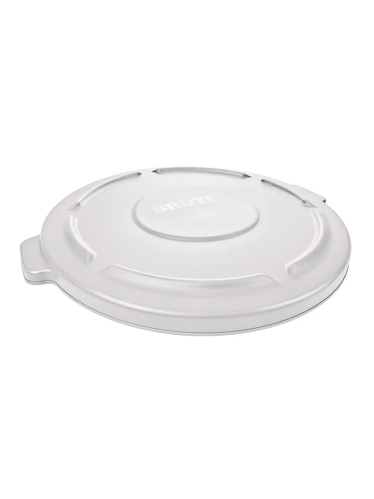 Rubbermaid Commercial Vented Round Brute Flat Top Lid - 44 gal, 2.34 lbs, FG264560WHT, 24.5x1.5in, White, for Kitchen Utensils & Containers, Plastic