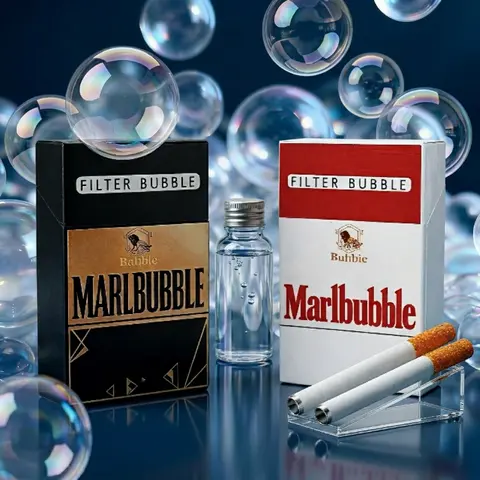 Mini Bubble Blower Fake Cigarette Fidget Toy - Bubble Sticks, Anxiety Fidgets, Stress Relief Sensory Item, Cool Gifts for Adults, Quirky Gifts for Him, Grown-Up Birthday & Holiday Present