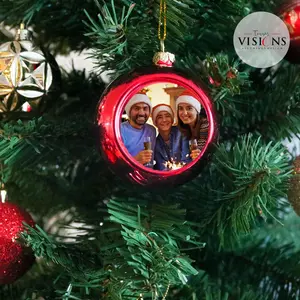 Personalized Christmas Ornament, Custom Christmas Photo Ball, Custom Photo Globe Ball Ornament, Christmas Gift for kid, Christmas decor