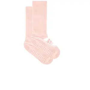 WellBeing + BeingWell Scrunch Ballet Grip Sock in Pink Tulle