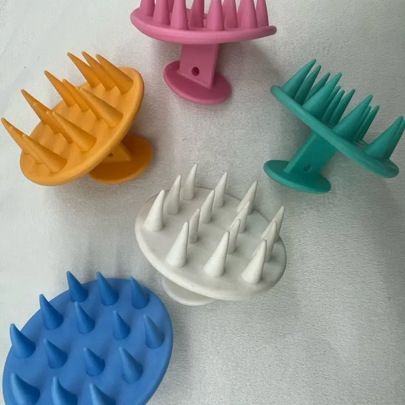 Cepillos para Masajear el Cuero Cabello Elludo en Colores Vibrantes para Cuidado del Cabello y Estimulación del Cuero Cabello Body Care