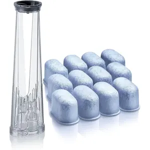 Water Filter Holder and 12 Water Filters for Keurig K-Supreme, K-Slim, K-Express, K-Select, K-Classic, K-Duo Plus, K-Elite, K-Iced, K-Cafe - for Use in All Keurig Brewers with Side-Loaded Reservoir