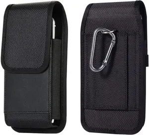 Nylon Cell Phone Holster Belt Case Pouch Holder  Cover for  Galaxy A15 A36 A35 A56 A55 S25+ S24 Ultra S24 FE S23 FE/Plus,  15 14 13 Pro Max,  G Stylus 2024 2025 Pixel 9 Pro