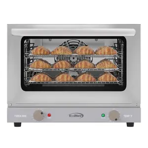 19 in. Countertop Convection Oven for Quarter-Size Pans with 3 Racks 1440W of Power in Stainless-Steel, 0.8 cu. ft.