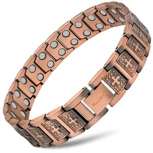 MagnetRX Ultra Strength Pure Copper Magnetic Bracelet For Men (Cross)