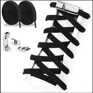 Elastic No-Tie Shoe Laces with Magnetic Lock – Universal Fit for Adults & Kids Sneakers, Comfortable Elastic Laces for Easy Slip-On Shoes