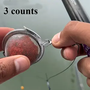 Durable Stainless Steel Fishing Bait Trap Set, Fishing Tackle, Reliable Latch Design for Sea Fishing, Rock Fishing, Pendant Hooks, Ideal Gift for Fishermen