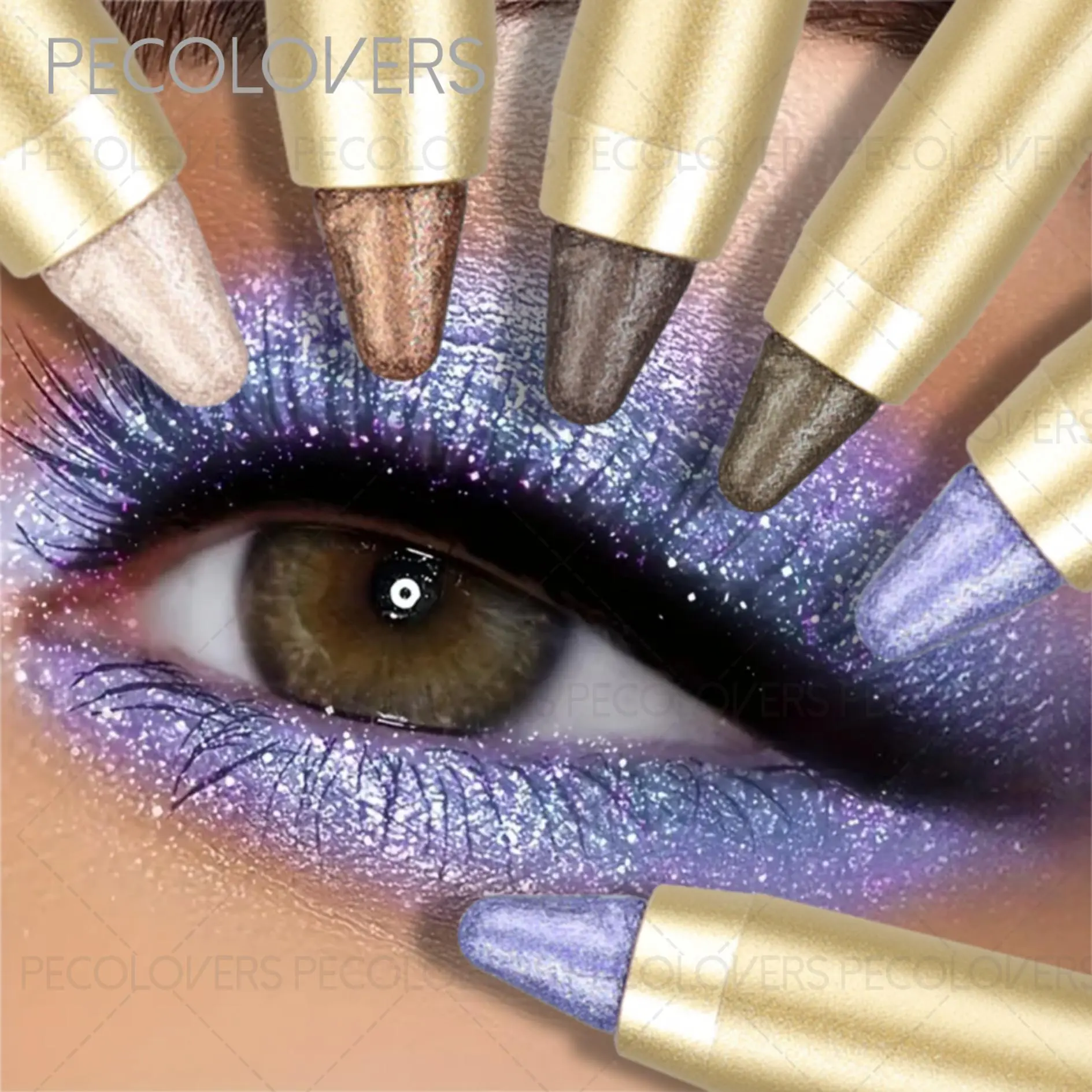 Dual-Ended Eyeshadow & Highlighter Pencil,Smudge-Proof, Matte Finish,Long-Lasting Makeup For Music Festival