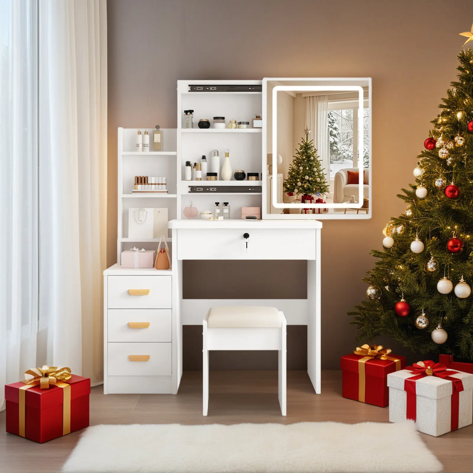 dressing table fairy lights 300 micro string lights – K and N Designs main image 0
