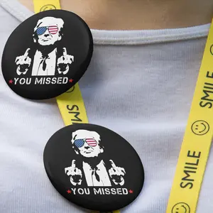 You Missed Trump Supporter Pin, I'm Voting Felon Custom Pin Buttons, MAGA pin, Trump Supporter, fjb, Voting Pin, Republican pin