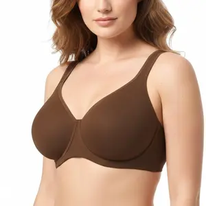HSIA Joan Soft T-Shirt Full Coverage Unlined Unpadded Underwire Plus Size Minimizer Bra for Ultimate Comfort Everyday Bra