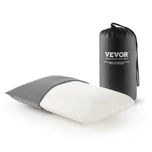 VEVOR Camping Pillow, Memory Foam Travel Pillow with Double-Sided Cover, Portable Backpacking Pillows with Removable & Washable Cover and Storage Bag, Perfect for Camping, Air Travel, Hiking, Office