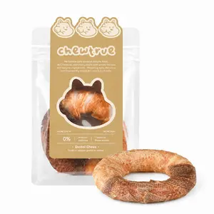 ChewTrue 11cm Chicken & Duck Beefhide Ring Pet snacks，Durable for chewing and teeth cleaning, soothes restlessness，Specifically designed to extend chewing enjoyment for dogs（Pack size：1PCS）