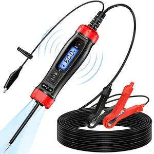 Power Circuit Probe Tester, 5-60V DC LCD Digital Automotive Test Light, Auto  Tester with Voltmeter&Illumination,  Fuse Relay Component Continuity Frequence Electrical Test Tool