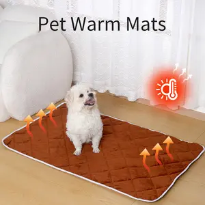 Winter Pet Warm Mat Small Size (11.8x19.7 Inches), Non-Slip Fabric Blanket, Soft Comfortable Dog Cat Bed