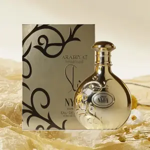 ARABIYAT PRESTIGE Nyla Vani-Elle Eau de Parfum Unisex Fragrance with Vanilla & Jasmine 2.7 fl. oz Luxurious Gourmand Notes in Gold-Toned Bottle