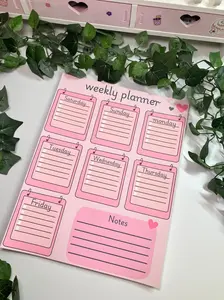 Pink Weekly Planner