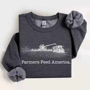 Farmers Feed America Sweatshirt, Farming, Support Local Farmers, American Farmers Shirt, Farming Sweatshirt