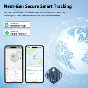 【BLACK FRIDAY】4G LTE GPS Tracker Compatible with Apple Find My Network, Features SOS Alert & Virtual Fence, Global Real-Time Tracking for Pets, Kids, Cars & Luggage | Service Plan Required