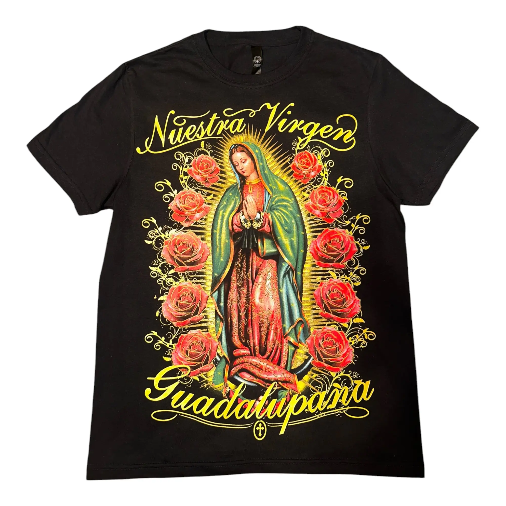 Unisex Virgen de Guadalupe TShirt - Both Sides - Menswear, Casual Soft-  cotton Tshirt