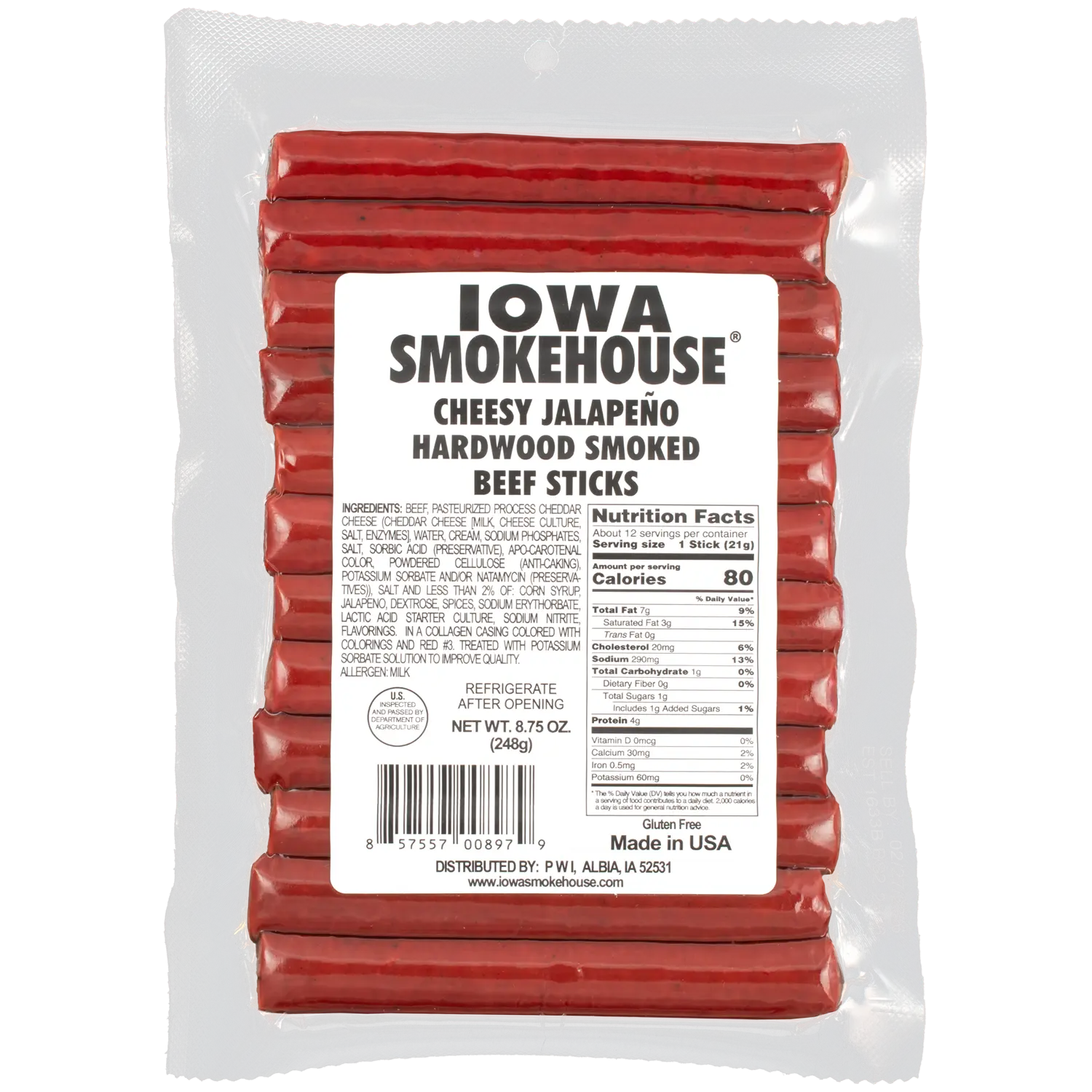 8.75 oz Beef Sticks Cheesy Jalapeño 8.75 oz Beef Sticks Cheesy Jalapeño