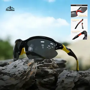 4 Pack Polarized Sports Sunglasses for Men Women Rimless UV400 Protection Anti-Glare Windproof Lightweight Comfort Fit for Running Fishing Golf Driving Cycling Hiking Camping and All Outdoor Sports Activities