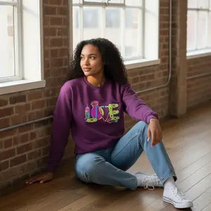 Love Medical  Sweatshirts Pullover Womenswear Crewneck Casual Long Sleeve  Small Petite Tops