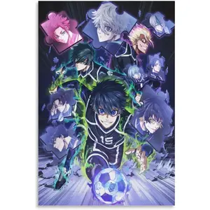 Blue Lock Anime Poster Room Decor Canvas Painting