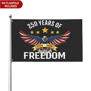 [America Garden Flag] 250 Years America Garden Flag |   250th Anniversary USA Yard Banner – 1776-2026 – Polyester Outdoor Lawn Decor Flag