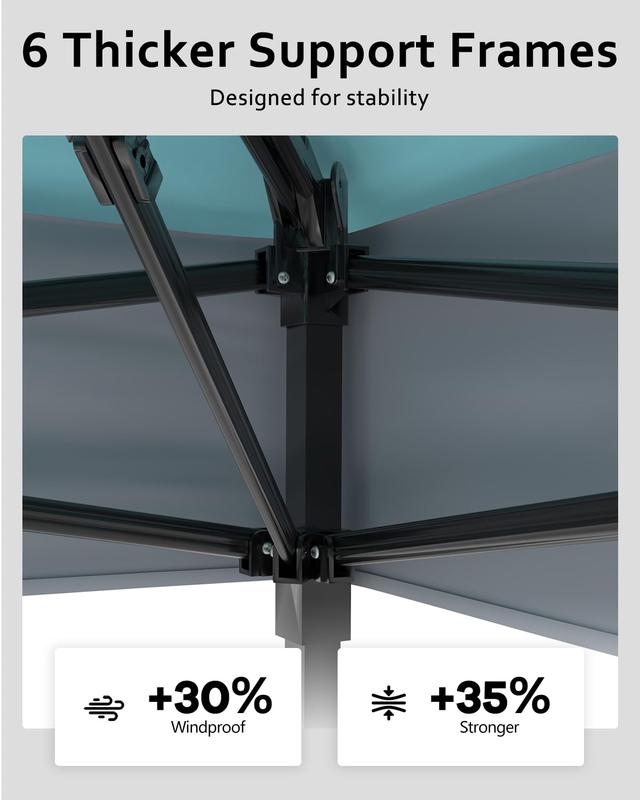 Pop Up Gazebo 12x12, Canopy Tent with Mosquito Netting, One Push Setup for Backyard Patio Garden with 4 Sand Bags- Blue