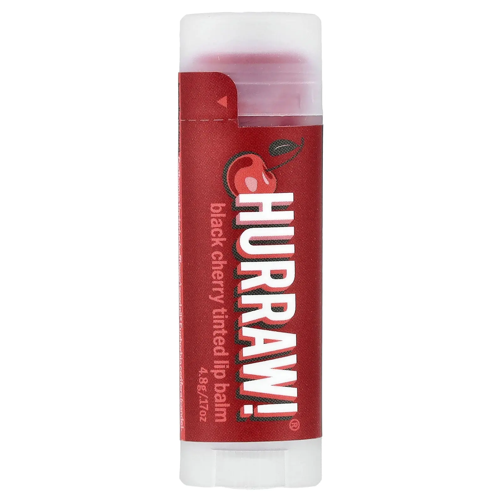 Hurraw! Balm Tinted Lip Balm, Black Cherry, 0.17 oz (4.8 g)