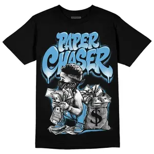 DopeSkill Graphic Tees University Blue 14s Streetwear Unisex Cool T-Shirt Sneaker Colour Matching Paper Chaser Boy Graphic