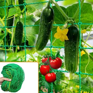 3 Pieces Trellis Netting for Climbing Plants, Garden Trellis Netting Plant Support Net Heavy Duty Nylon Climbing Vine Net for Outdoor Vegetables