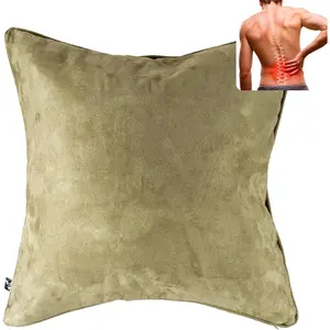 QiPillow - Pain Relieving Ergonomic & Orthopedic Back Lumbar & Sitting Cushion for Chair, Couch, Bed| Versatile, Firm & Orthopedic Seat Throw Pillow (Sage)